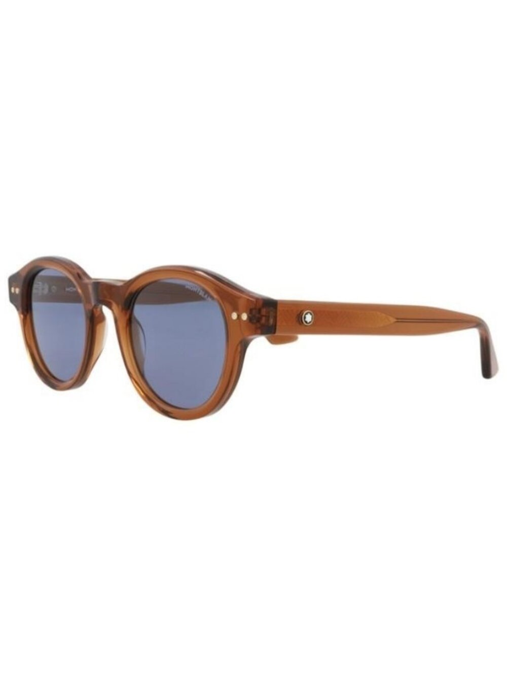 New Montblanc Mens Round/Oval Brown Brown Blue Fashion Designer Sunglasses